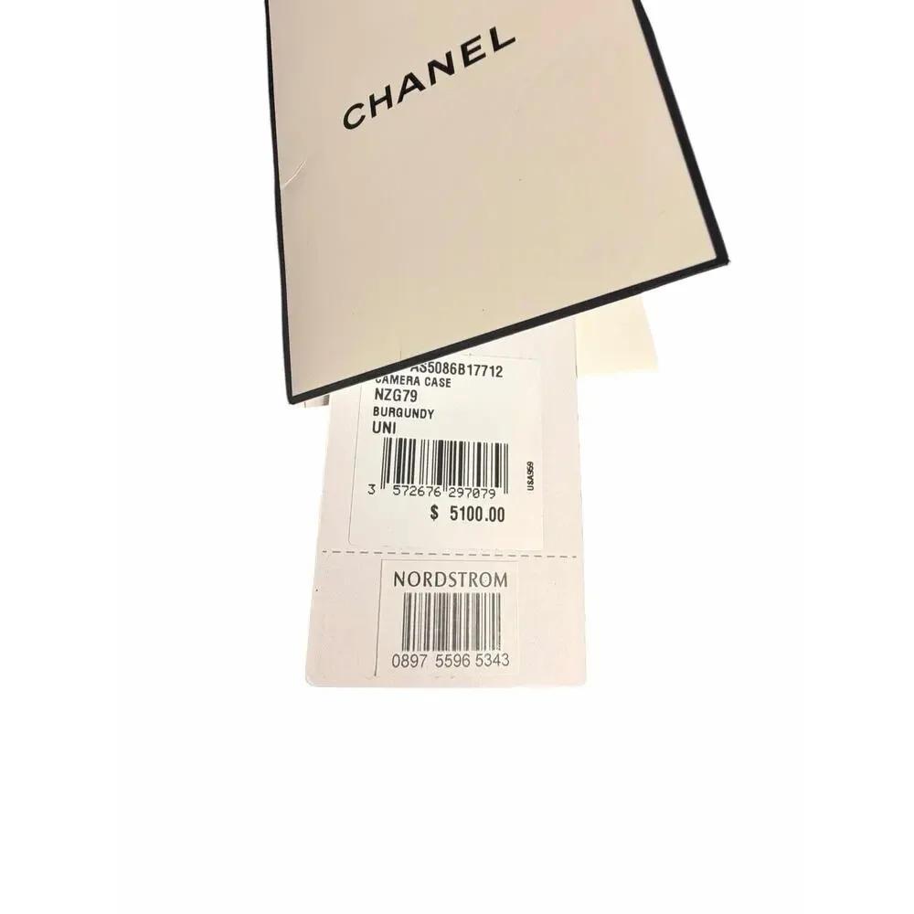 Chanel Small Camera Case in Burgundy
